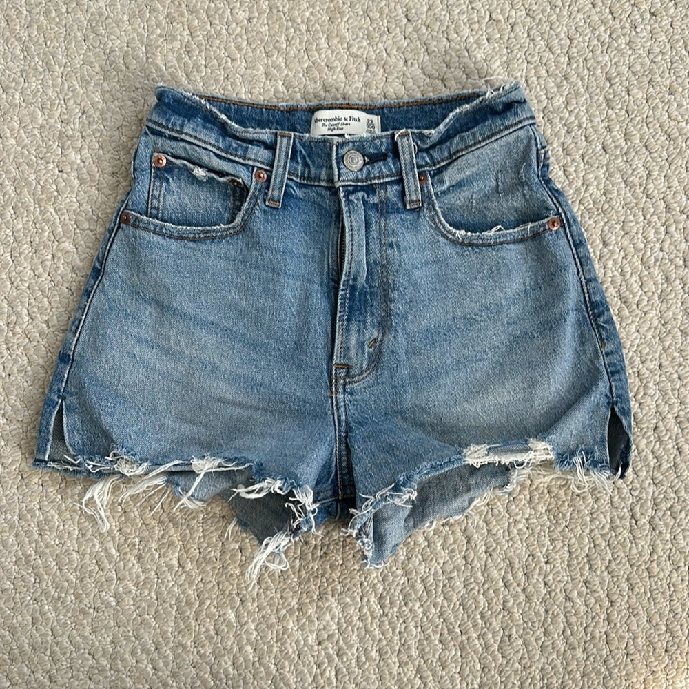 Abercrombie “The Cutoff Short High Rise” Jean Shorts 23